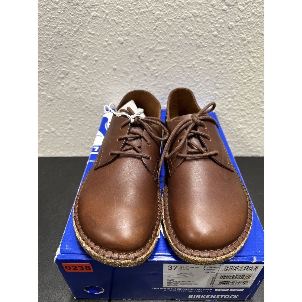 Birkenstock Brown Leather Lace-Up Shoes